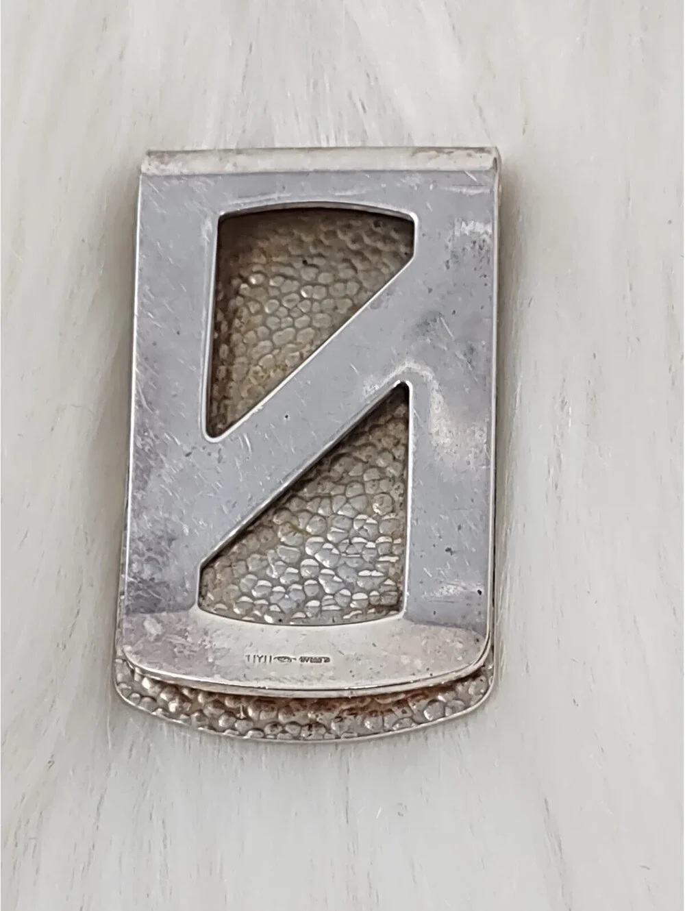 VTG Italian Sterling Silver 925 Modern Money Clip ORL 19.6g